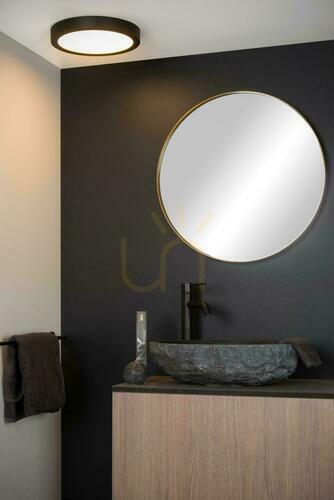 Kontrollera Lucide BRICE-LED svart plafond 30 cm IP44 30W 28116/30/30