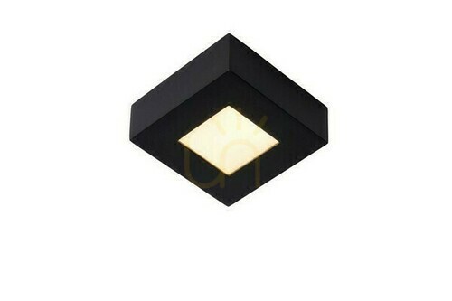 Kontrollera Plafond Lucide BRICE-LED svart LED IP44 8W 3000K 362 lm 28117/11/30