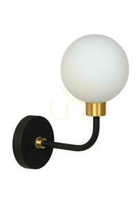 Lucide BEREND vägglampa svart/guld glas IP44 G9 30265/01/30 small 1