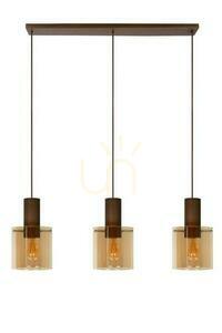 Lucide TOLEDO pendellampa koppar 3-ljus E27 100 cm 74405/03/62 small 1
