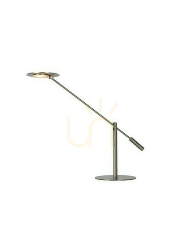 Kontrollera Lucide Anselmo skrivbordslampa LED dimbar silver 25 cm
