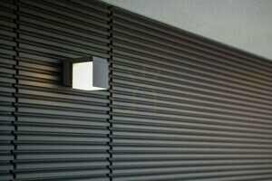 Utomhusvägglampa Lutec Cuba LED 9,5 W antracit aluminium IP54 small 1
