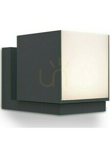 Utomhusvägglampa Lutec Cuba LED 9,5 W antracit aluminium IP54 small 0