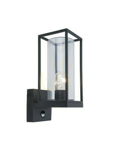 Kontrollera Utomhusvägglampa Lutec FLAIR svart med rörelsesensor 5288802012