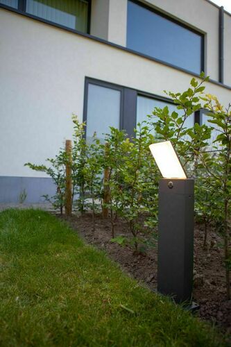 Kontrollera LED-pollare Lutec PANO 7289001118 mörkgrå 17,5 W 63,5 cm