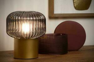 Bordslampa Lucide JANY guld glas 16 cm E14 78595/01/02 small 2