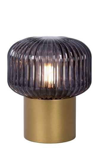 Kontrollera Bordslampa Lucide JANY guld glas 16 cm E14 78595/01/02