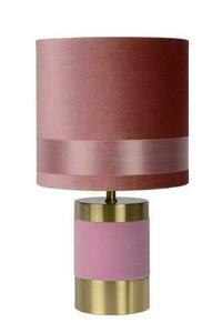 Bordslampa Lucide Extravaganza Frizzle rosa guld E14 32 cm 10500/81/66 small 1