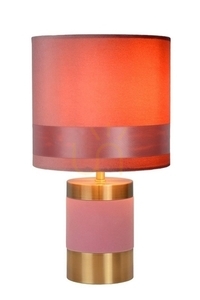 Bordslampa Lucide Extravaganza Frizzle rosa guld E14 32 cm 10500/81/66 small 0