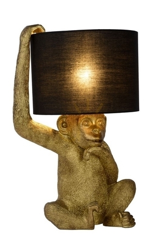 Kontrollera Lucide EXTRAVAGANZA Bordslampa svart/guld 45 cm E14 10502/81/30