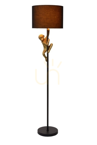 Kontrollera Golvlampa Lucide EXTRAVAGANZA svart/guld retro metall 10702/81/30