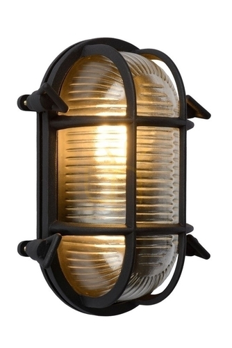 Kontrollera Utomhusvägglampa Lucide DUDLEY svart aluminium glas IP65 E27 11891/20/30