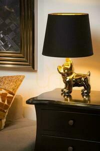 Lucide Extravaganza Sir Winston bordslampa guld porslin linne E14 13533/81/10 small 3