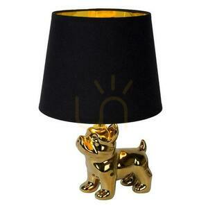 Lucide Extravaganza Sir Winston bordslampa guld porslin linne E14 13533/81/10 small 7