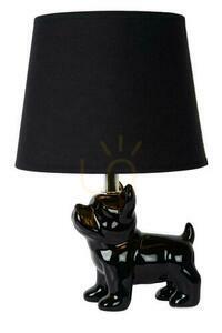 Bordslampa Lucide EXTRAVAGANZA Sir Winston svart porslin linne E14 13533/81/30 small 1