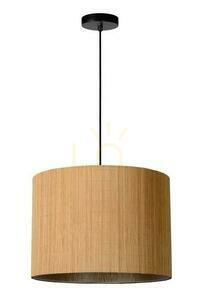 Lucide MAGIUS taklampa i trä och rattan, Japandi, E27, 42 cm, 03429/42/30 small 1