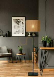 Golvlampa Lucide MAGIUS Rattan Japandi trä svart 03729/81/30 small 2