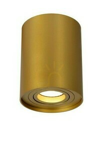 Utanpåliggande takspot Lucide TUBE mattguld GU10 Ø 9,6 cm 22952/01/02 small 4