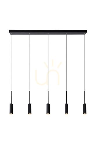 Kontrollera Lucide TUBULE svart LED pendellampa 101 cm 24401/35/30