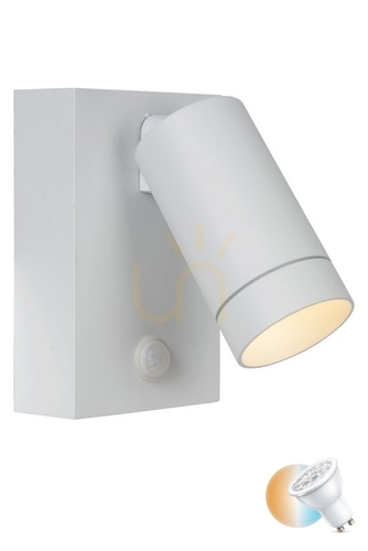 Kontrollera Lucide TAYLOR vägglampa utomhus vit aluminium IP54 09831/01/31