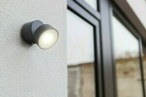 Vägglampa utomhus Lutec Trumpet LED 6W antracit aluminium 5626101125 small 1