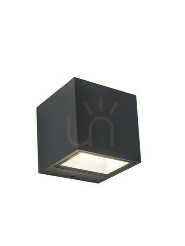 Kontrollera Utomhusvägglampa Lutec Gemini LED antracit aluminium 9W 5189114118