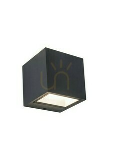 Utomhusvägglampa Lutec Gemini LED antracit aluminium 9W 5189114118 small 0