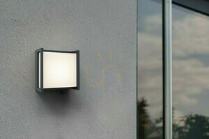 Vägglampa utomhus Lutec QUBO LED 8W antracit aluminium 5195401118 small 4