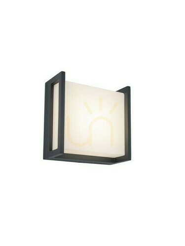 Kontrollera Vägglampa utomhus Lutec QUBO LED 8W antracit aluminium 5195401118