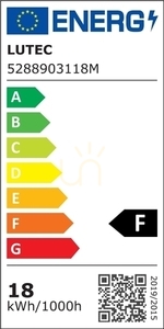 Utomhusvägglampa Lutec KIRA antracit LED 18W med rörelsesensor 5288903118 small 1