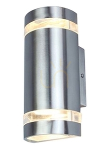 Vägglampa utomhus Lutec Focus 2-ljus rostfritt stål silver 5604021001 small 0