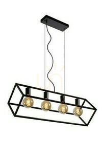 Taklampa Lucide FABIAN svart metall 4 ljuskällor E27 00425/04/30 small 0