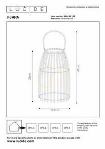 Lucide FJARA stående utomhuslampa svart metall IP44 06801/01/30 small 6