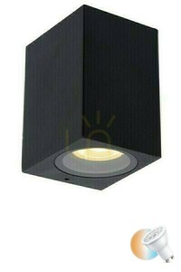 Lucide ZARO vägglampa utomhus svart aluminium IP44 GU10 69800/01/30 small 0