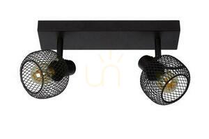 Lucide MAREN spotlights svart metall vintage 2-ljus 77978/02/30 small 1