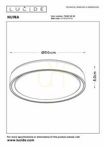 Plafond Lucide NURIA svart 50 cm LED 36 W 79182/36/30 small 7