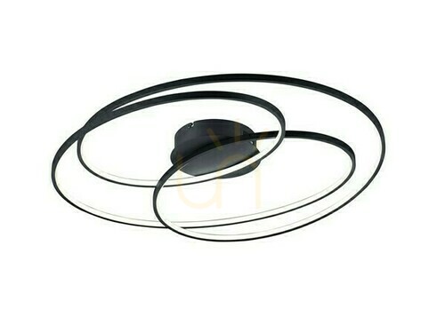 Kontrollera Trio GALE 673918032 LED-taklampa, mattsvart