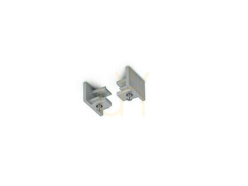 Kontrollera TRIO DUOline 703087 ändlock för belysningsskena, titanfärgade, 2 st