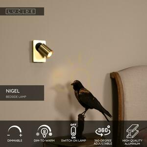 Vägglampa Lucide NIGEL guld aluminium GU10 09929/06/02 small 5