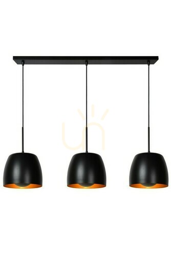 Kontrollera Pendellampa Lucide NOLAN svart metall 3-ljus 30488/03/30