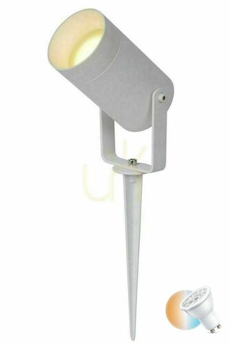 Kontrollera Outdoor Spot Light Lucide TAYLOR vit aluminium 09832/01/31