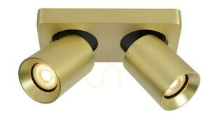 Plafond Lucide NIGEL guld 2x GU10 09929/10/02 small 0