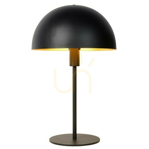 Kontrollera Bordslampa Lucide SIEMON svart stål E14 25 cm 45596/01/30