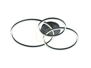 Trio WINONA 670810632 LED-plafond, mattsvart, RGBW, med fjärrkontroll small 0