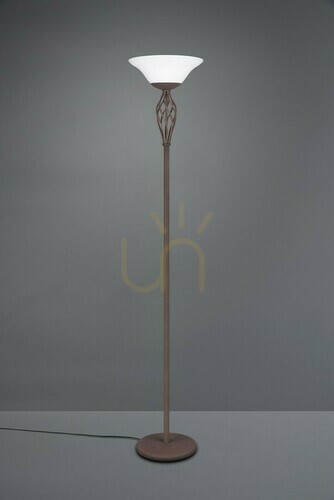 Kontrollera Trio RUSTICA 401000224 golvlampa, rostfärgad, 2 × E27