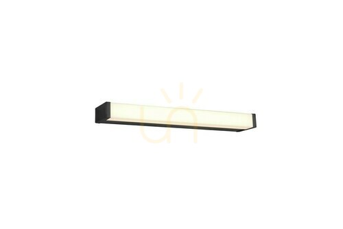 Kontrollera Trio FABIO LED-vägglampa för badrum 283814232, mattsvart, 42,5 cm, 3000 K
