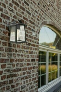 Vägglampa för utomhusbruk Lutec KELSEY svart aluminium glas 26,5 cm 5273603012 small 1