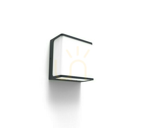 Kontrollera Utomhusvägglampa Lutec DOBLO antracit LED 24W 1600lm 4000K 5105003125