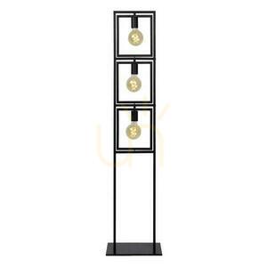 Golvlampa Lucide LUUK svart metall vintage 3-ljus E27 00726/03/30 small 3