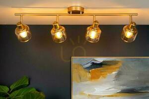 Lucide BJORN spotlights plafond 4-ljus guld metall E14 77979/04/02 small 2